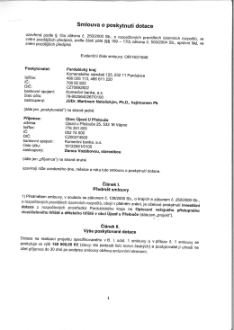 Page 1 Page 2 Page 3 Page 4 Page 5 Př&iacute;loha č. 1 ke smlouvě