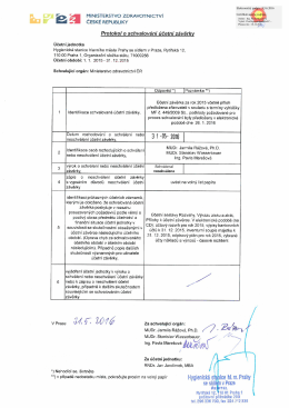 Protokol o schvalovani UZ 2015