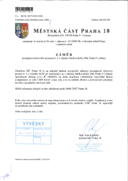 znění - Praha 18 Letňany