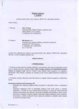 Př&iacute;kazn&iacute; smlouva č. 21.2016
