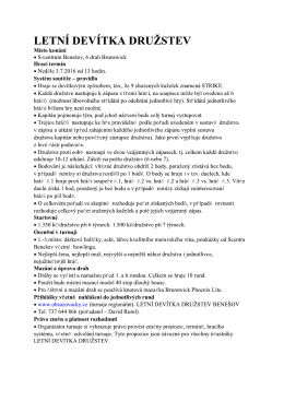 letn&iacute; dev&iacute;tka družstev