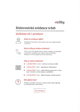 Informačn&iacute; let&aacute;k k e-tržb&aacute;m Finančn&iacute;ho &uacute;řadu pro