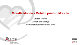 Moodle Mobile - mobilni pristup Moodlu