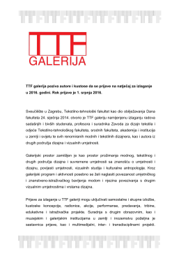 Natjecaj TTF_galerija_2016 - Tekstilno