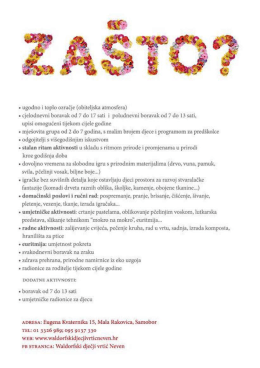 Page 1 - ugodno i toplo ozračje (obiteljska atmosfera)