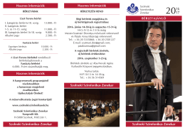 2016-2017-es évad - Szolnoki Szimfonikus Zenekar