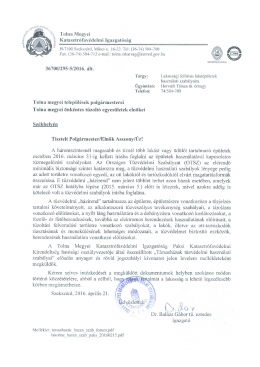 2 Katasztr&oacute;fav&eacute;delmi megkeres&eacute;s