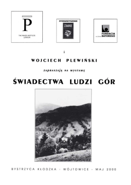 swiadectwa ludzi gor: oral testimony project