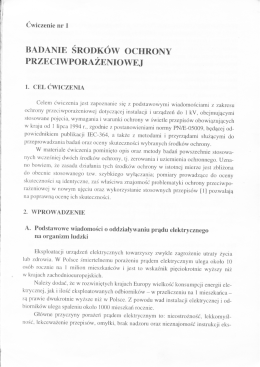 Badanie środk&oacute;w ochrony przed porażeniem prądem elektrycznym