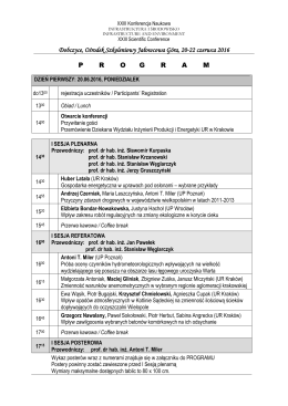 program konferencji dobczyce 2016