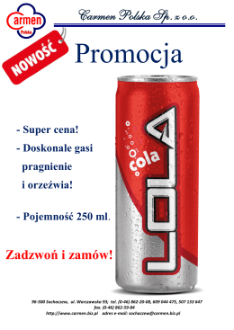 Cola Lola - Carmen Polska Sp z oo