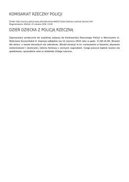 Generuj PDF - Komisariat Rzeczny Policji