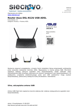 Router Asus DSL-N12U USB ADSL