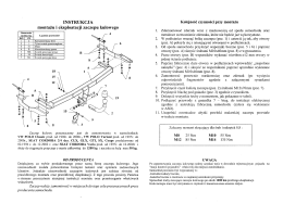 Page 1 INSTRUKCJA montażu i eksploatacji zaczepu kulowego