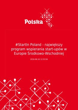 #StartIn Poland - największy program wspierania start