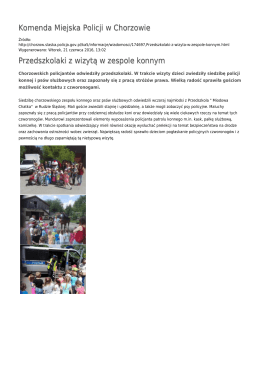 Generuj PDF - Komenda Miejska Policji w Chorzowie