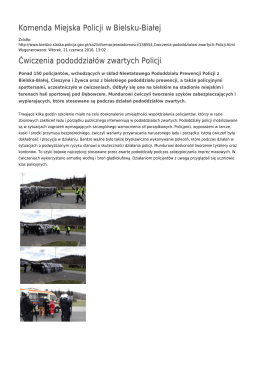 Generuj PDF - Komenda Miejska Policji w Bielsku