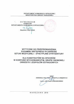 Wytyczne do przeprowadzenia egzaminu