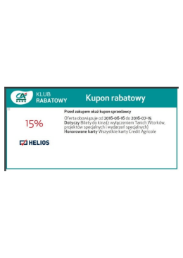 Page 1 KLUB GĂO RABATOWY Kupon rabatowy Przed zakupem