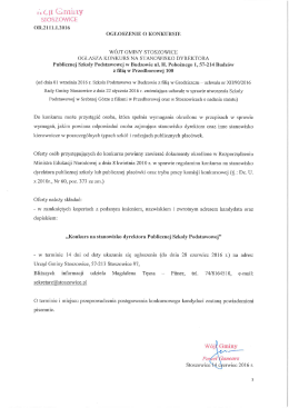 Szczeg&oacute;łowe informacje w załączniku. Plik PDF