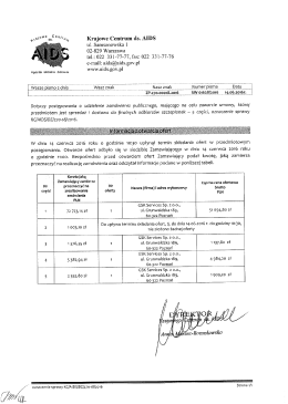 informacja z otwarcia ofert 270