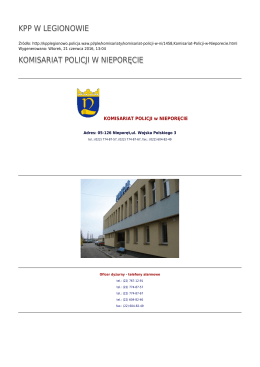 Generuj PDF - KPP w Legionowie