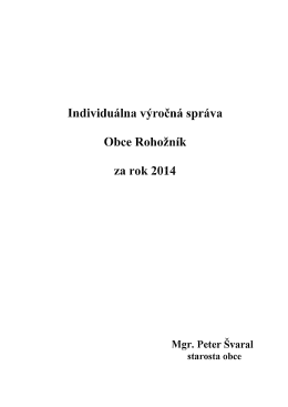 Výročná správa