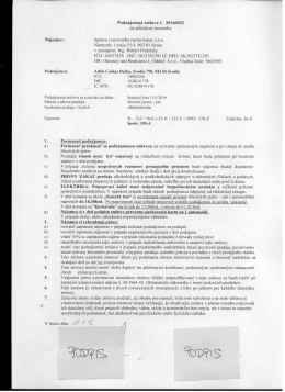 Page 1 Podnájomná zmluva č. 20166032 na prenájom pozemku