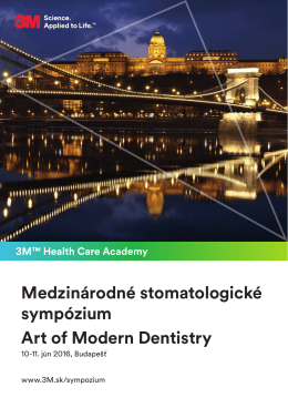 Medzinárodné stomatologické sympózium Art of Modern Dentistry