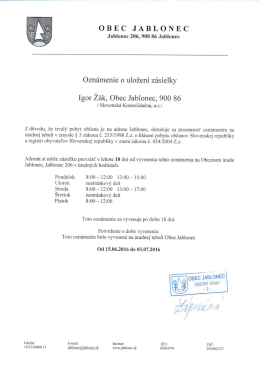 Stiahnuť - Jablonec