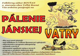 Page 1 Folkl&oacute;rny s&uacute;bor ROVNAN a starosta obce Velk&eacute; Rovn&eacute; V&aacute;s