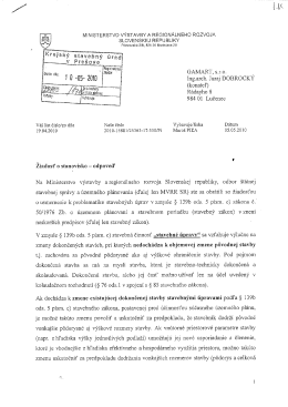k problematike stavebn&yacute;ch &uacute;prav v zmysle &sect; 139b, ods. 5 p&iacute;smeno c