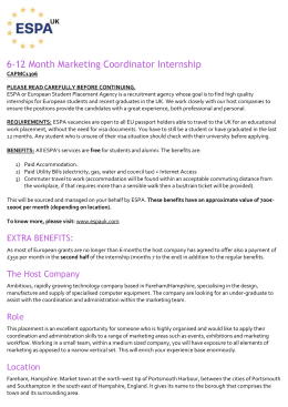 Marketing Coordinator Internship