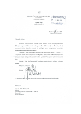 List z Úradu vlády SR ministrovi školstva