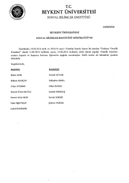 Page 1 TC. BEYKENT ÜNİVERSİTESİ sosYAL