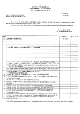 Page 1 T.C. ERCİYEsÜNİVERSİTESİ DONERSERMAYE