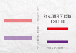 prihvatanje lgbt osoba u crnoj gori - korica