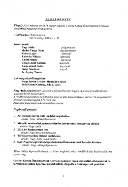 Page 1 J E G Y Z Ő KÖ N Y V Készült 2016. március 10