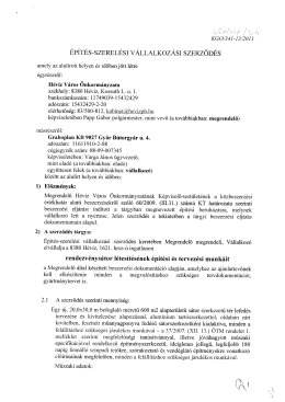 Építés-szerelési vállalkozási szerződés