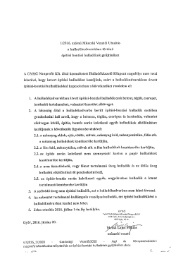 Page 1 1/2016. számú Műszaki Vezetői Utasítás a