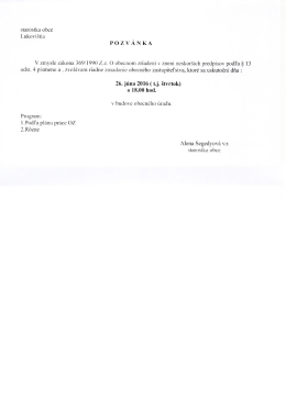 Pozvánka a program v prílohe