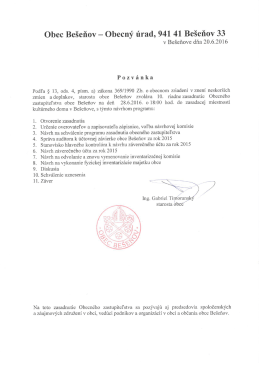 10. zasadnutie OZ - pozv&aacute;nka VOP 2014 - 2018