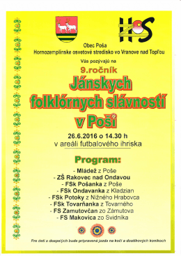 2016 poz - Obec Po&scaron;a