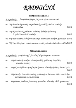 Denné menu 20.06.