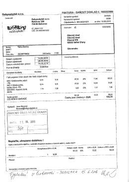 Page 1 Babynabytek s.r.o. FAKTURA