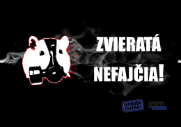 zvieratá nefajčia!