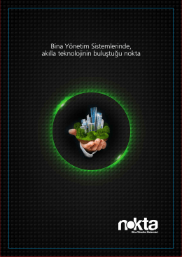 E-Katalog - Nokta Bina Yönetim Sistemleri
