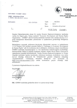 Page 1 ş *. $ : C TOBB * : & ESKISEHIR TICARET ODASI