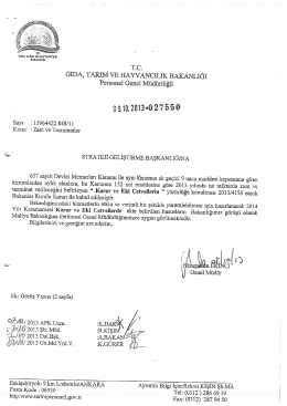 Bakanlıktan gelen cevaplar için tıklayınız