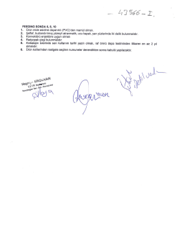 Page 1 i 6. FEEDING SONDA 6, 8, 10 Ürün mide asidine dayanıklı